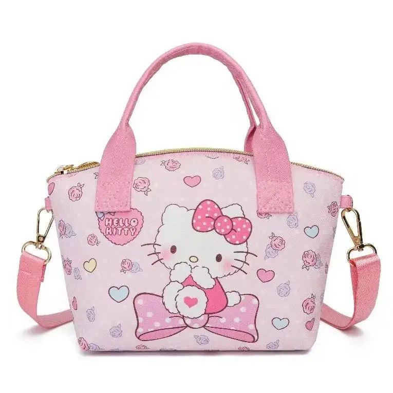 Meilleure vente en gros de Sanrio sac à bandoulière en cuir pour enfants Kuromi KT sac à bandoulière cosmétique sac à main pour enfants petit sac pour enfants