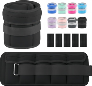 <span class=keywords><strong>Pesas</strong></span> Personalizadas para Muñecas, Tobillos y Piernas de 1-10 Libras, Bolsa de Arena de Neopreno con Correas para Piernas, Equipo de Entrenamiento de Fuerza para Mujeres y Hombres - Product Image 1