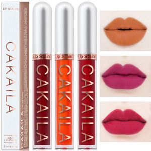 Lipstik Lip Gloss cair Matte Nude, kosmetik rias kecantikan, Lipgloss, Pelembab Mate, Lipstik Cair Matte Nude - Product Image 2