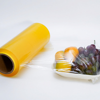 Bon marché bon prix rouleau jumbo de qualité alimentaire fruits wrap rouleau étirable pvc fournisseurs de film alimentaire