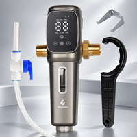 Préfiltre à eau automatique électrique/sur batterie pour toute la maison BriskSpring AT-30G-BS, maille SUS316L 40 microns, 6T/H, 3/4 1 pouce, programmable