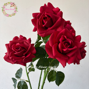 Rose Artificiali in Lattice di Alta Qualità, Realistiche al Tatto, per Matrimoni e Decorazioni Domestiche, Rose Bianche e Rosse all'Ingrosso - Product Image 3