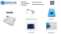 Analyseur de biochimie semi-automatique Mindray BA88A avec écran LCD, lampe halogène et cellule de flux – Équipement de laboratoire complet