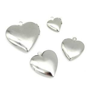 Pendentif en acier inoxydable en forme de cœur avec motif et gravure pour bijoux DIY, collier, cadeau, charme unisexe - Product Image 5