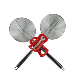 Passoire en acier inoxydable à 18 fils, grande passoire de cuisine pour nouilles, fondue chinoise et cuillère à frire - Product Image 1