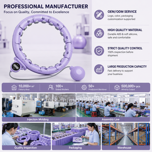 Aro de <span class=keywords><strong>Fitness</strong></span> Inteligente 2026, Ajustable y con Peso, Diseño Desmontable, Material de Polipropileno, para Ejercicios de Cintura y Abdomen - Product Image 2