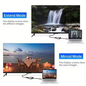 3 in 1 Type C Hub to HDTV 4K USB3.0 PD100W <b>Fast</b> <b>Charging</b> <b>Plug</b> and Play Dock Station USB C Converter Adapter for Notebook - Product Image 5