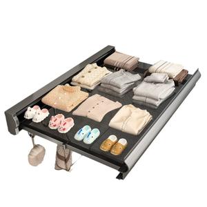 Red de secado de ropa de aluminio retráctil Ropa de pared de baño no perforada Tendedero plegable con gancho - Product Image 5