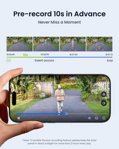 Cámara de Seguridad IP Reolink <span class=keywords><strong>Atlas</strong></span> PT Ultra 4K, Inalámbrica, para Exteriores, con Seguimiento Automático, Batería de 500 Días, Audio Bidireccional, CMOS, para el Hogar - Product Image 5