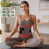 Ceinture de luminothérapie rouge personnalisable pour la taille, masseur pour les utilisateurs de fitness, les employés de bureau, les chauffeurs et les athlètes