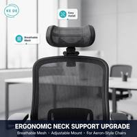 Kursi Kantor Ergonomis KEDE Bulk Supply dengan Sandaran Kepala yang Dapat Disesuaikan, Penyangga Leher Berbahan Mesh yang Bernapas untuk Kursi Eksekutif