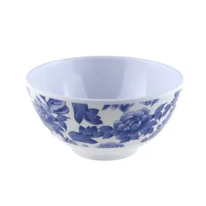 blue color bowl melamine plate with carry out bowls many size melamine bowl with lid