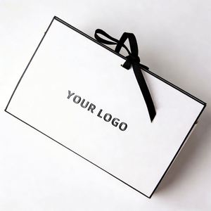 Customized Handmade Art Paper Bags with Embossing Digital Printing and <b>Ribbon</b> for Candle Craft Gift Packaging Custom Logo - Product Image 2