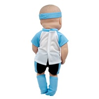 Nouveaux accessoires pour poupées, vêtements pour poupées de 18 pouces, foulard pour poupée bébé, haut, pantalon, chaussettes, vêtements de mode américaine, vêtements de poupée de football