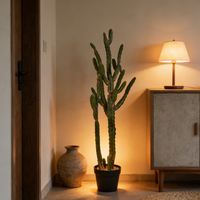 Plantes succulentes artificielles en faux cactus de 120 cm, plantes du désert, plantes tropicales durables pour la décoration murale de mariage, usage domestique et de bureau