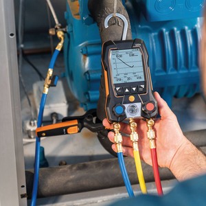 Manomètre numérique Testo 550S 549 à 2 vannes, système OEM portable avec écran LCD pour la climatisation HVAC, outil de mesure de la température - Product Image 2