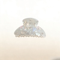 Newyeah Pince à cheveux en acétate avec strass de 6,7 cm, style coréen élégant, pince requin pour femme, vente en gros personnalisée