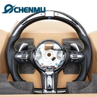 Volant en fibre de carbone personnalisé pour BMW F30 F31 F31 F25 F15 F16 F20 F21 F40 F52 F22 F23 F44 F45 avec LED Prix d'usine