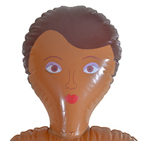 Nouvelle poupée gonflable en PVC durable personnalisable, modèle féminin brun, simulateur, accessoires pour fête d'Halloween, Nouvel An