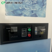 Distributeur automatique de glace 24h/24 commercial avec code QR, pour utilisation en centre commercial, multifonctionnel, écran tactile 7 pouces, galvanisé, SDK