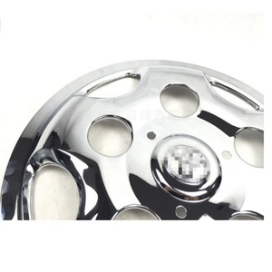 HIACE HOME use <span class=keywords><strong>para</strong></span> Toyota Coaster GOLDEN DRAGON Kast mini bus Cubierta de rueda de acero inoxidable con <span class=keywords><strong>tapacubos</strong></span> estándar nuevo 17,5 pulgadas - Product Image 2