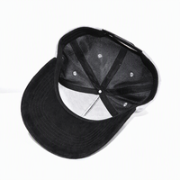 Casquette de baseball classique rétro ajustable à visière incurvée en faux daim bicolore de haute qualité avec logo personnalisé pour unisexe