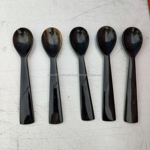 คุณภาพส่งออกช้อนฮอร์นสีดำขนาดเล็กตามธรรมชาติ - Product Image 2