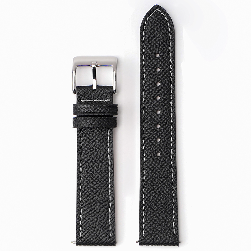Black&White Line+Silver Buckle