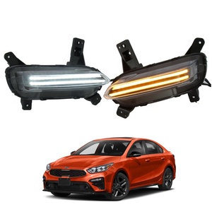 Led DRL phía trước đèn sương mù ban ngày Chạy ánh sáng lần lượt tín hiệu lái xe đèn cho Kia Cerato K3 <span class=keywords><strong>Forte</strong></span> Sedan 2018 2019 2020 2021 - Product Image 1