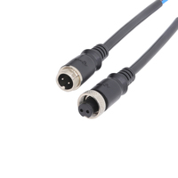 Connecteur universel mâle femelle GX12 Aviation sur moule PVC matériel 2Pin Led connecteur avec câble PVC 0.75/0.5mm2