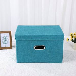 Clothes Storage Bins Desk Organizer Storage <b>Boxes</b> Toy Organizer with Lid - Product Image 6