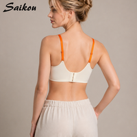 Soutien-gorge de sport sans couture prêt à être expédié, sans armatures, respirant, une pièce, pour tous les jours, à couvrance totale, push-up pour femme