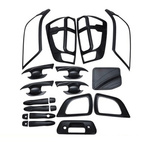 ชุดแต่งฝาครอบไฟหน้า คิ้วมือจับประตู ชุบโครเมียมสีดำ สำหรับ NAVARA NP300 - Product Image 1