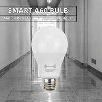 Bombilla LED A60/A19 para Oficina, Iluminación Interior, 9W 12W, Sensor de Movimiento, Plástico, E27/E26 AC, Luz con Sensor de Cuerpo Humano