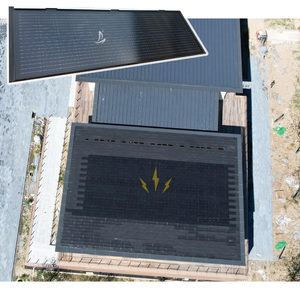 Tuiles photovoltaïques plates, feuilles de toiture solaires légères, panneaux solaires à haute efficacité <span class=keywords><strong>pour</strong></span> bâtiments modernes - Product Image 4
