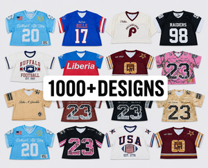 Kaos Jersey Wanita Estetik Model Crop untuk Sepak Bola, Bahan Mesh Tebal Vintage, Seragam Sorak-Sorai, Custom Blockette Core Tee - Product Image 2