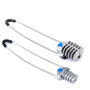 Abrazadera de tensión de cuña de aluminio para anclaje de cable de fibra óptica aéreo, accesorios para exteriores - Product Image 1
