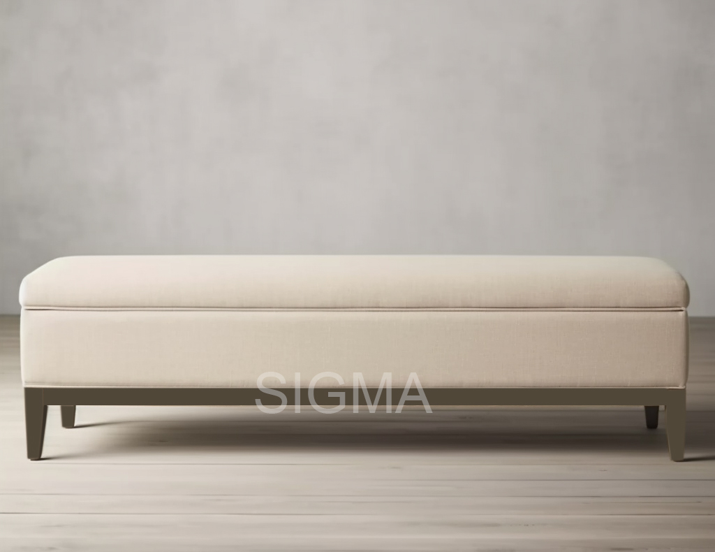 Luxury Simplicity hotel home Indoor furniture bedroom furniture modern style solid wood frame bed bench