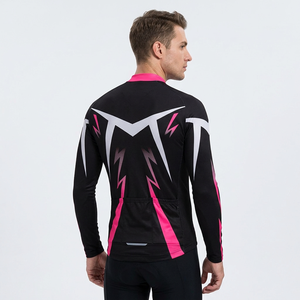 Ensemble de cyclisme haute élasticité, confortable, doux pour la peau, séchage rapide, respirant, manches courtes, Tour de France, 100% polyester, unisexe - Product Image 2