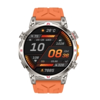 Montre connectée sportive robuste AMOLED 1,56 pouces, GPS, haute résolution, affichage permanent, étanche 3ATM, appel magnétique, Android, réveil