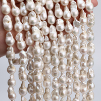 Perles de culture d'eau douce naturelles de qualité AA, Keshi Baroque, 11-12 mm+, blanches, en vrac, pour la fabrication de bracelets, approvisionnement en gros