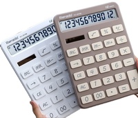 Calculatrice à écran LCD 12 chiffres True Solar avec tablette d'écriture, super grande et claire, pour le bureau et les affaires