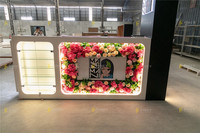 Kiosque de Salon de Manucure Modulaire Personnalisé, Meuble d'Exposition Pop-up pour Manucure en Centre Commercial, Stand de Manucure LED pour Commerce de Détail