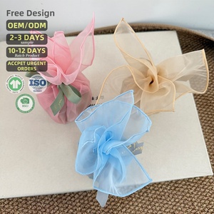 <span class=keywords><strong>ผ้า</strong></span><span class=keywords><strong>ห่อ</strong></span>ของขวัญออร์แกนซ่าแบบใช้แล้วทิ้ง ทนทาน ทำมือจากชวนหัว พร้อมเชือกผูก ปิดผนึกด้วยการเย็บโอเวอร์ล็อค เหมาะสำหรับบรรจุภัณฑ์ส่งเสริมการขาย - Product Image 4