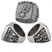 Bague de championnat de basket-ball des San Antonio Spurs 2003 en alliage et strass pour homme