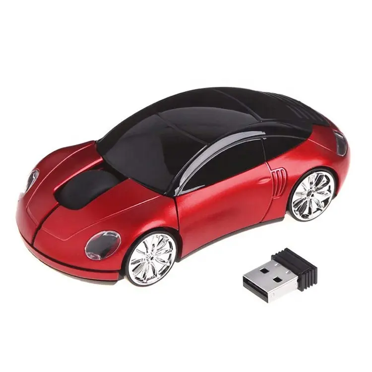 Penjualan Pabrik Populer 2.4G Mouse Mobil Nirkabel Warna-warni Bentuk Mobil 3D Mouse Optik Nirkabel untuk Laptop PC