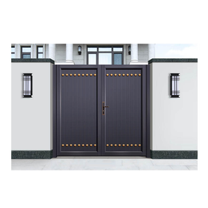 Maison Jardin Barrières de Sécurité de Luxe Grille Coulissante Balançoire Entrée Aluminium Porte Principale <span class=keywords><strong>en</strong></span> Fer Forgé Designs avec <span class=keywords><strong>Serrure</strong></span> Intelligente - Product Image 2