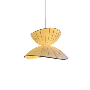 Lustre artisanal de style mi-siècle, suspension minimaliste populaire, <span class=keywords><strong>lampe</strong></span> à suspension en soie pour usage résidentiel - Product Image 4