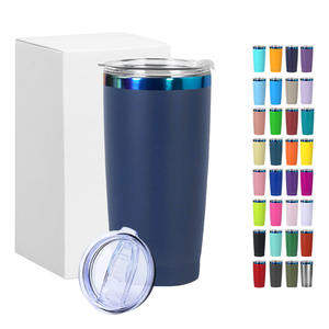 Tazza Termica da Auto in Acciaio Inox 304 a Doppia Parete, 20oz, con Incisione Laser e Placcatura Arcobaleno, per Viaggi e Caffè all'Aperto, con Coperchio - Product Image 1