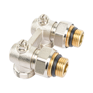 Válvula Termostática Angular de Latón Forjado BSP para Radiador de Calefacción Doméstica - Product Image 2